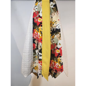 Vintage 70s Chessa Davis Maxi Skirt Multi Pattern Patchwork Hippy Boho Prairie